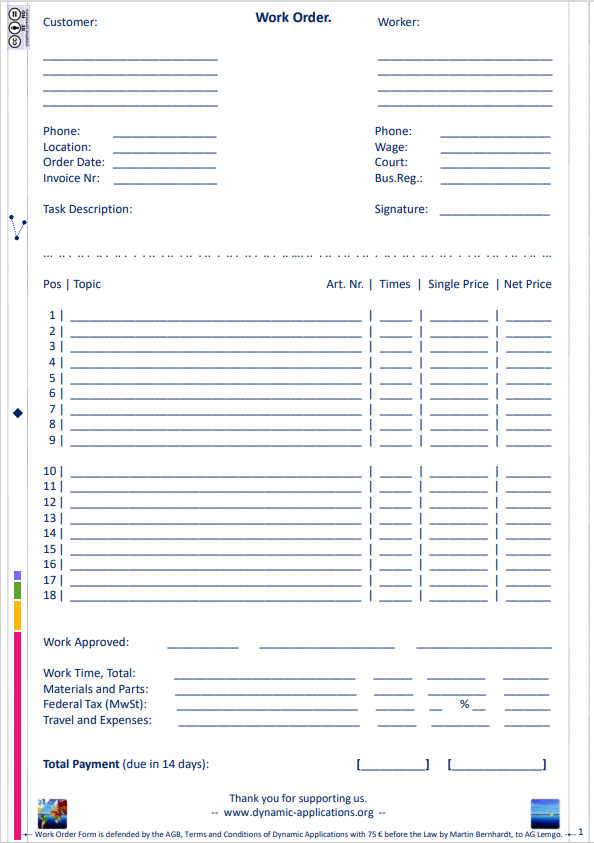 02 - dna Work Order Form Template