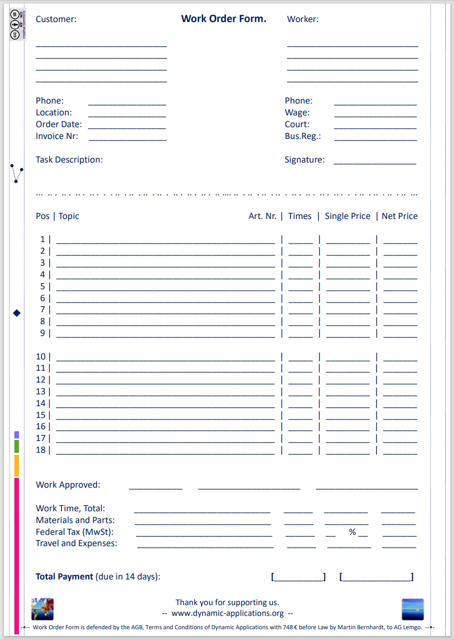 dna Work Order Form Pro Template - www.dynamic-applications.org